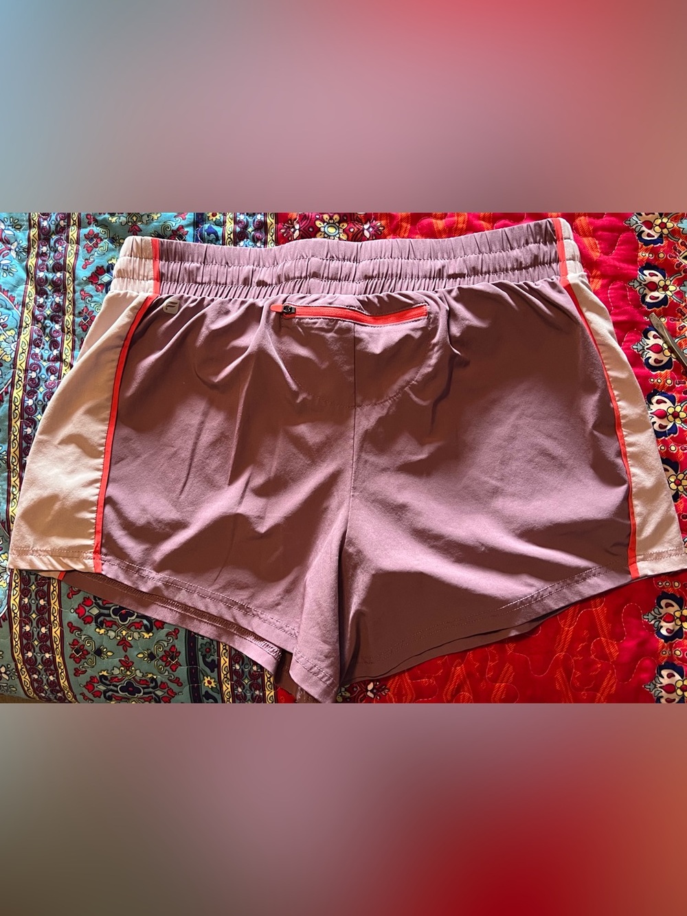 Fabletics Purple Athletic Shorts with Built-in Lining Size Large - Picture 4 of 14